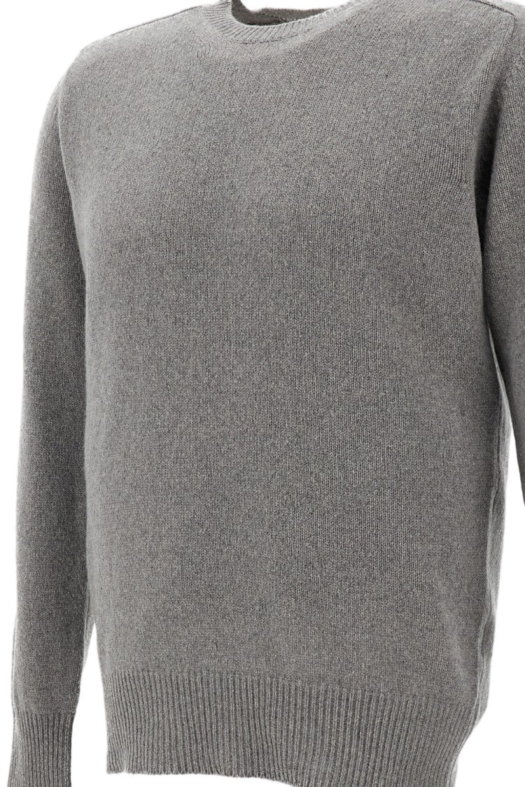 Customer Lovers Grey Cashmere Crewneck Sweater