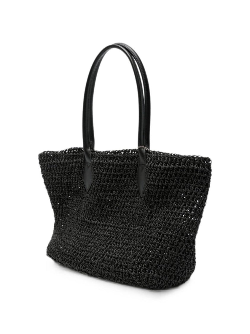 Vivienne Westwood Textured Woven Tote Bag With Embossed Logo