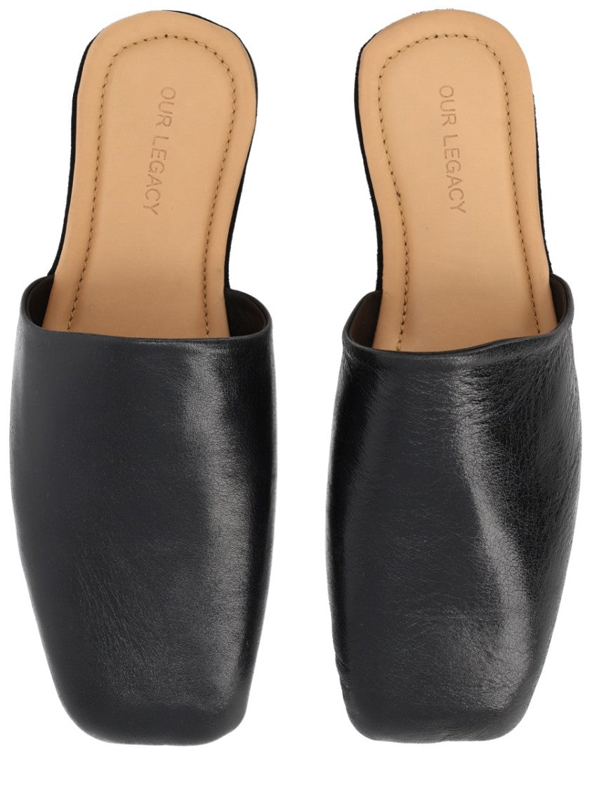 Our Legacy Cigar Square Toe Closed Slipper Mules