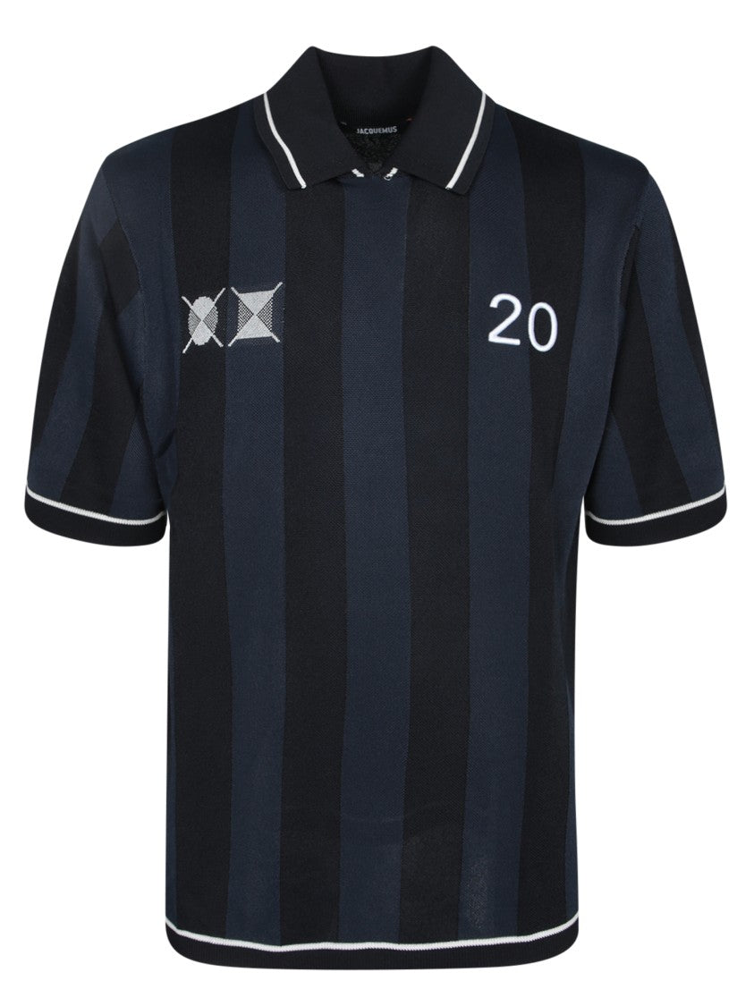 Jacquemus Short Sleeve Polo With Sporty Collar