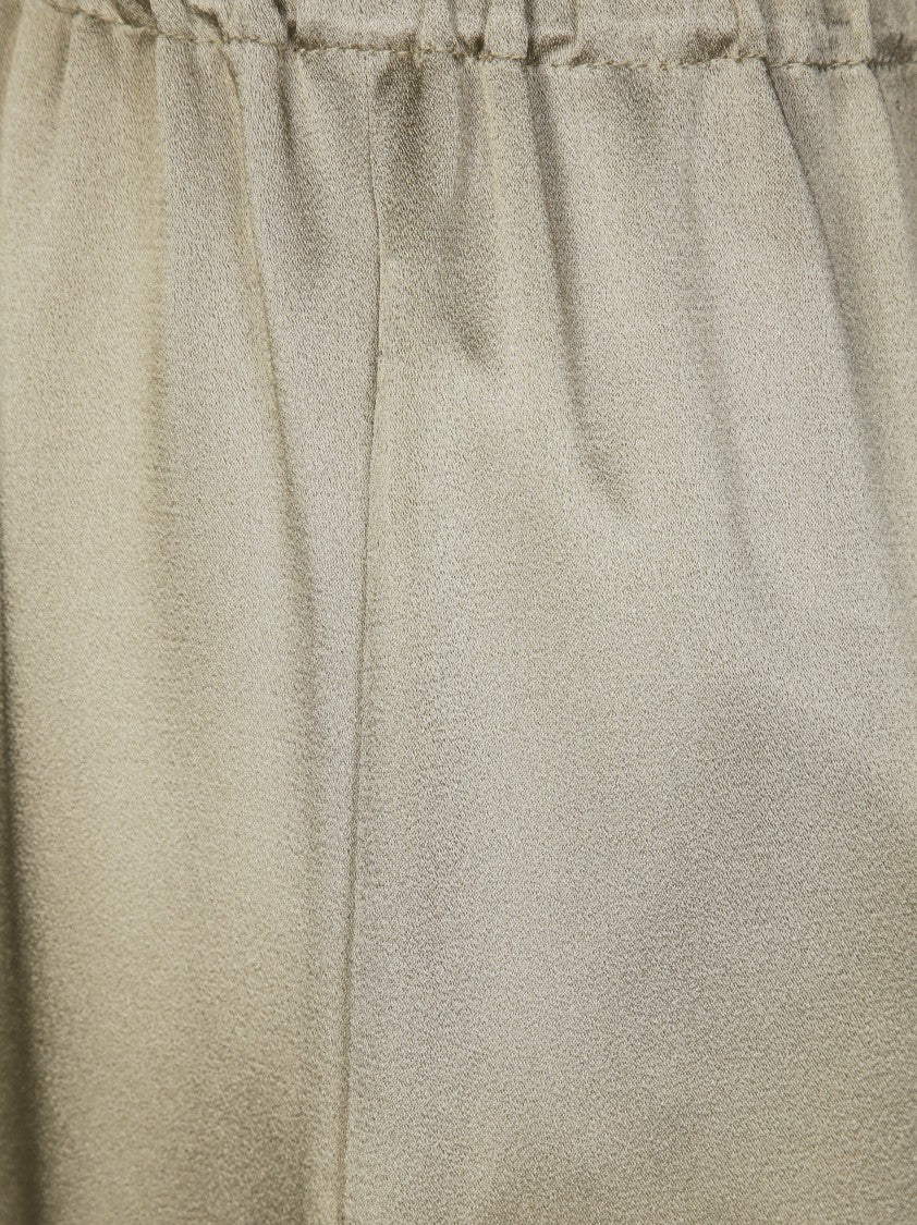 Antonelli Wide-Leg Pants With Elastic Waistband