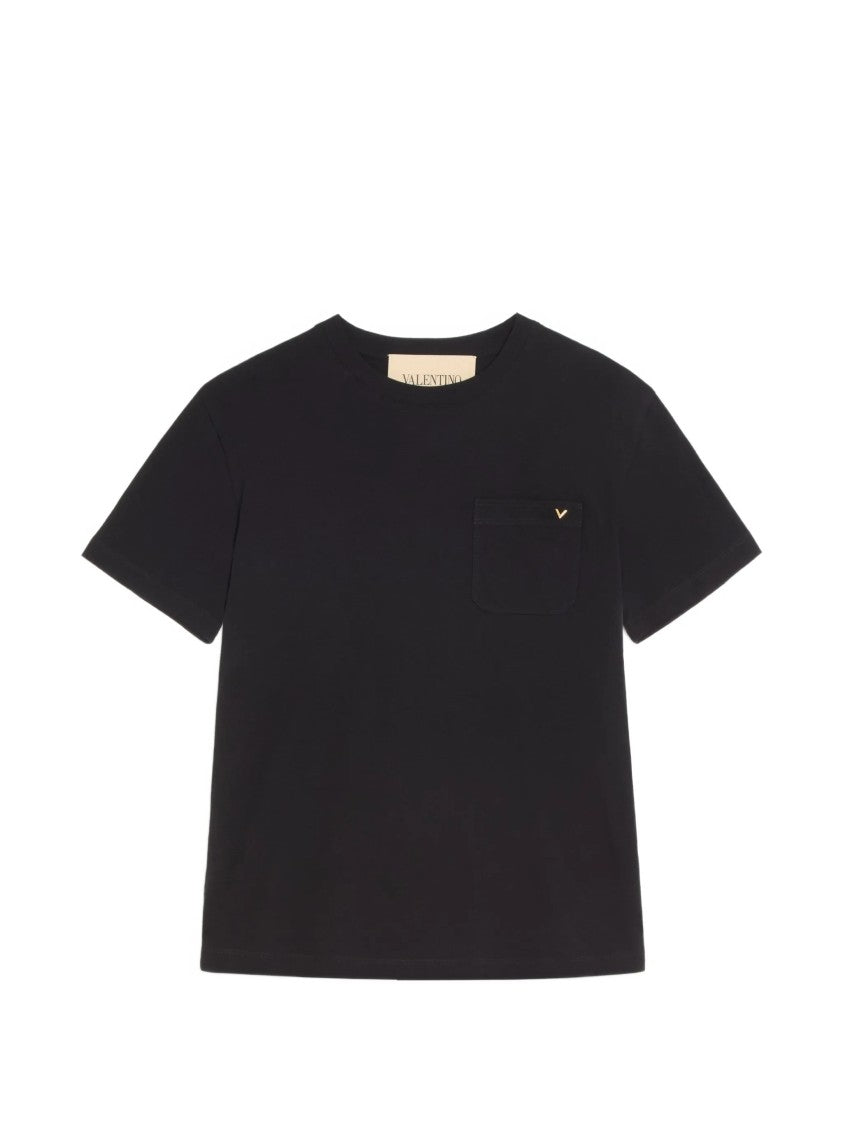 Valentino T-Shirt Jersey Vgold Minimalist T-Shirt