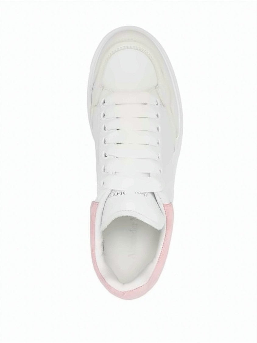 Alexander Mcqueen Smooth White Calf Leather Sneakers