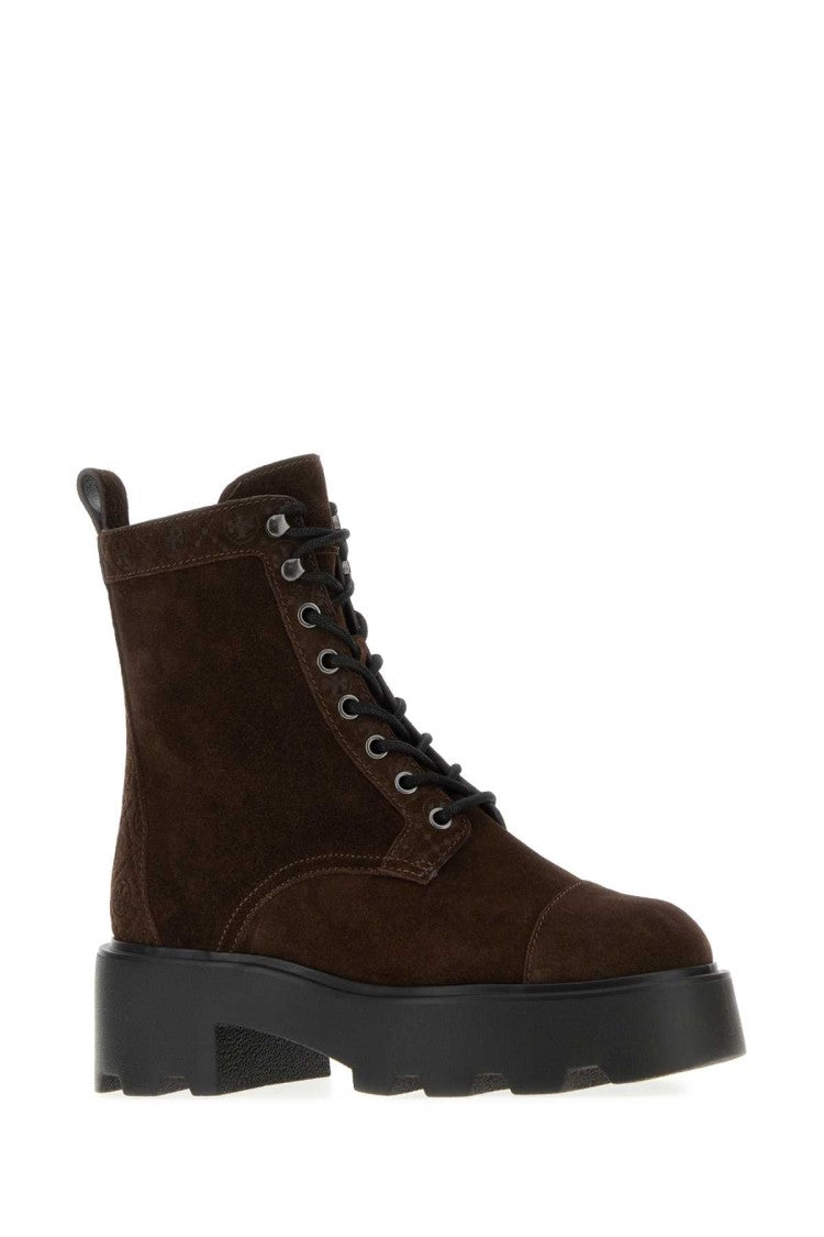 Tory Burch Brown Suede Ankle Boots