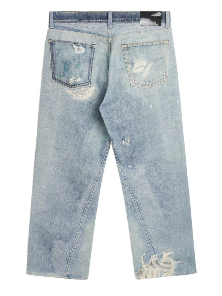 Our Legacy Third Cut Distressed Relaxed Fit Denim Jeans