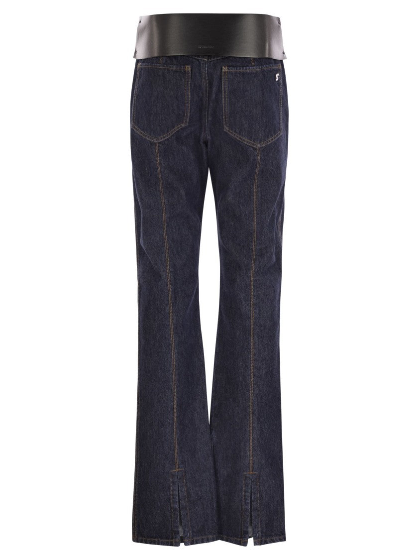 Sportmax Aligi1234 - 5-Pocket Dark Denim Pants
