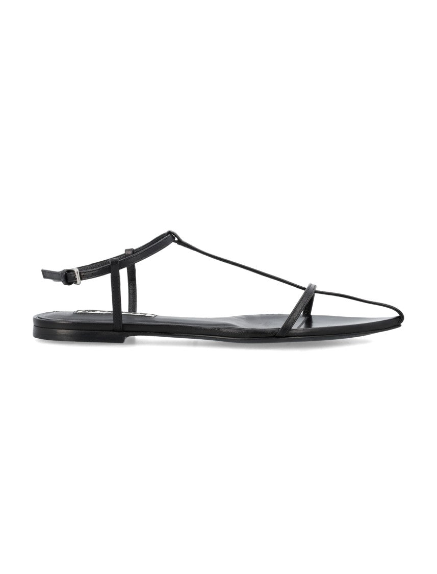 Jil Sander Leather Pointed Flat Sandals