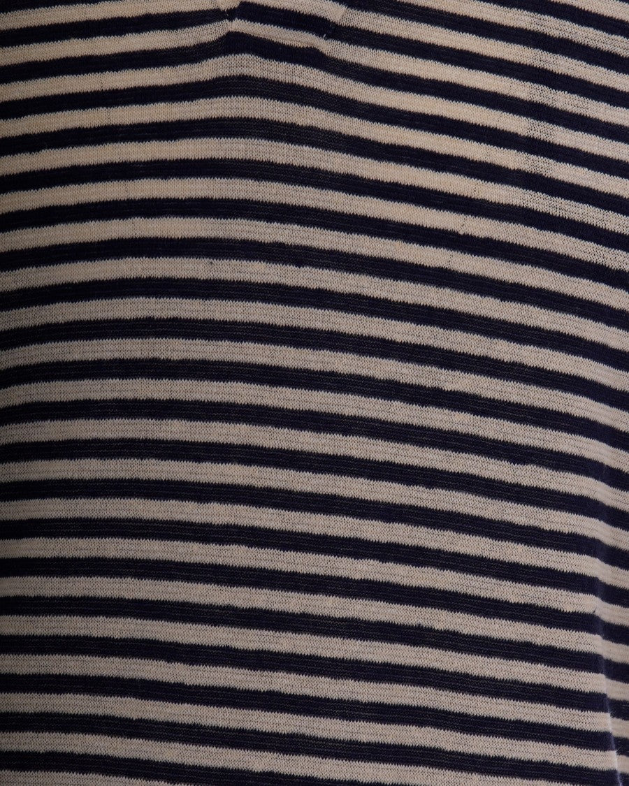 Mc2 Saint Barth Rye Striped Short-Sleeve Polo With Contrasting Collar