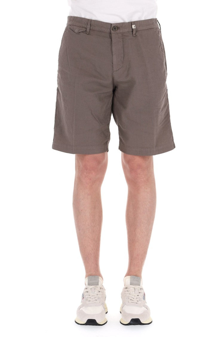 Myths Zeus Linen-Cotton Bermuda