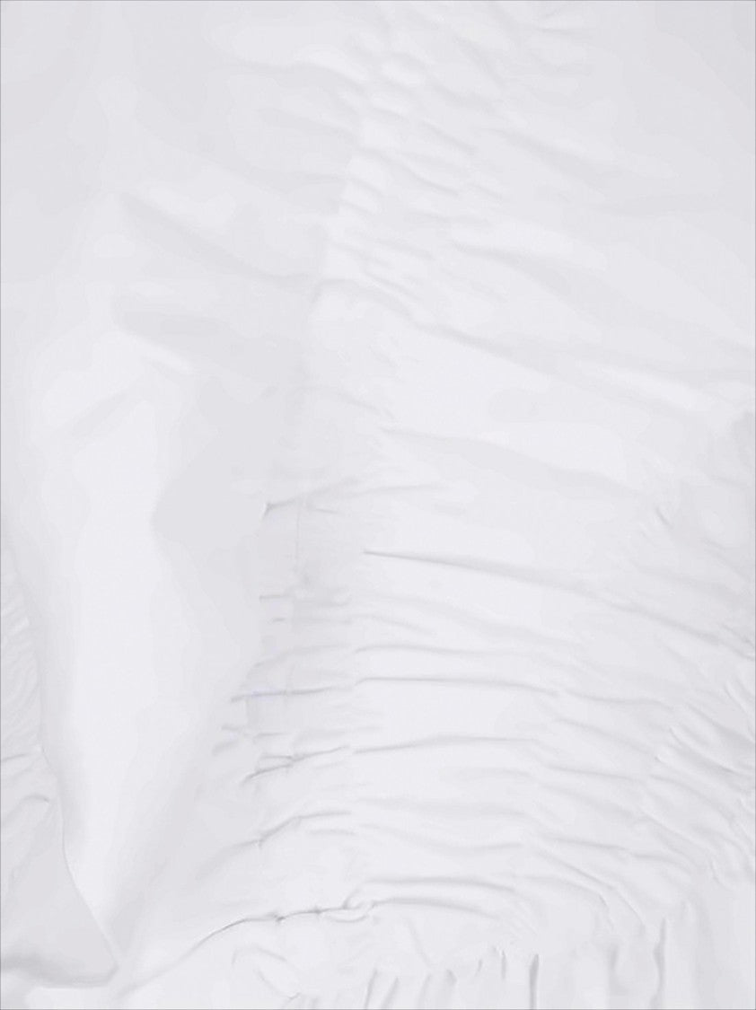 Cecilie Bahnsen Fitted Ruched Peplum Top