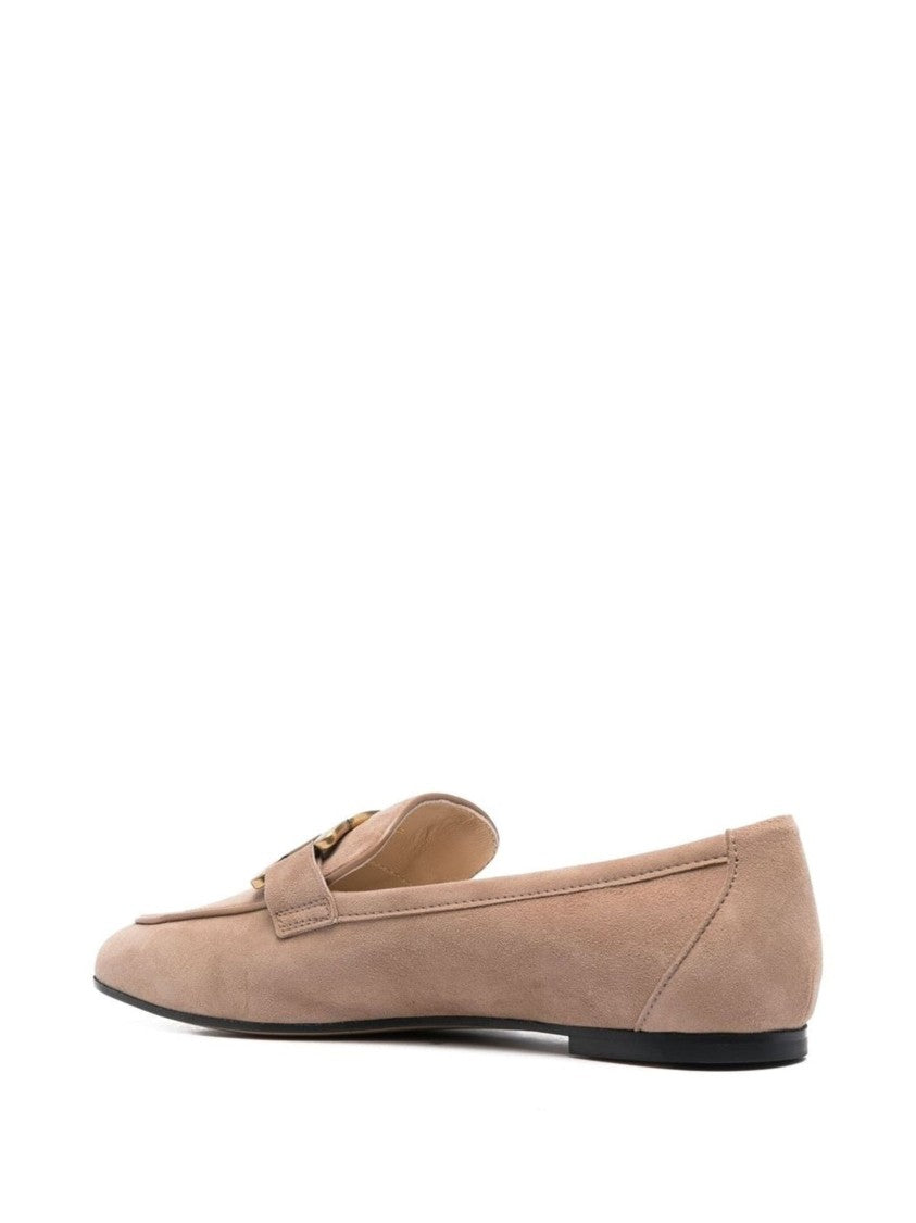 Tod's Logo Leather Loafers