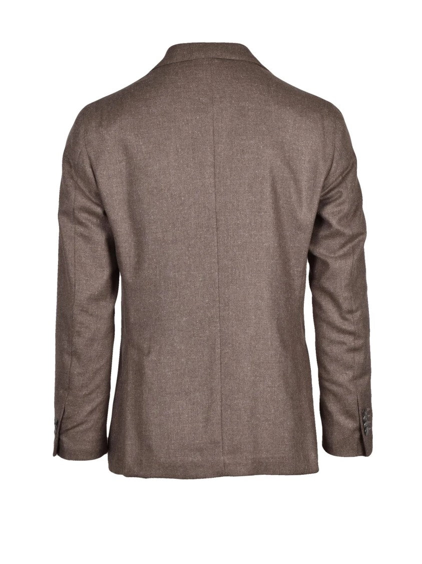 L.B.M. 1911 Silk-Wool Blazer Featuring Rounded Design And Unlined Interior
