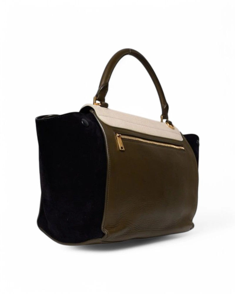 Celine Trapeze Medium Tricolor