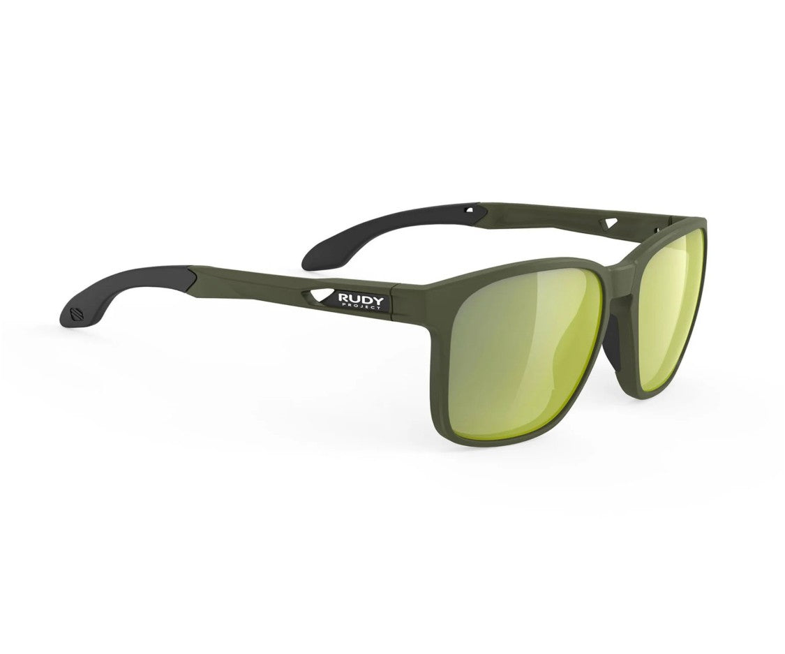 Rudy Project Bold Square Frame Sunglasses With Matte Finish