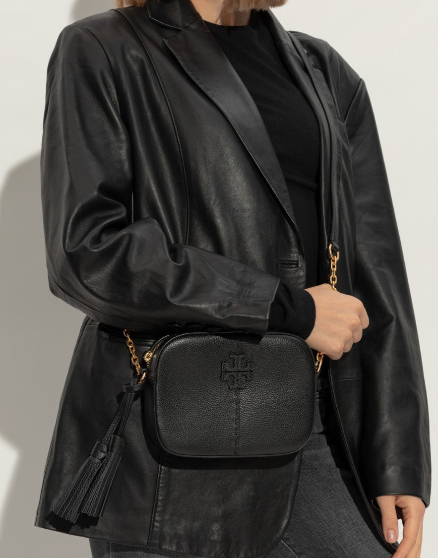 Tory Burch Mcgraw Logo Camera Shoulder Bag