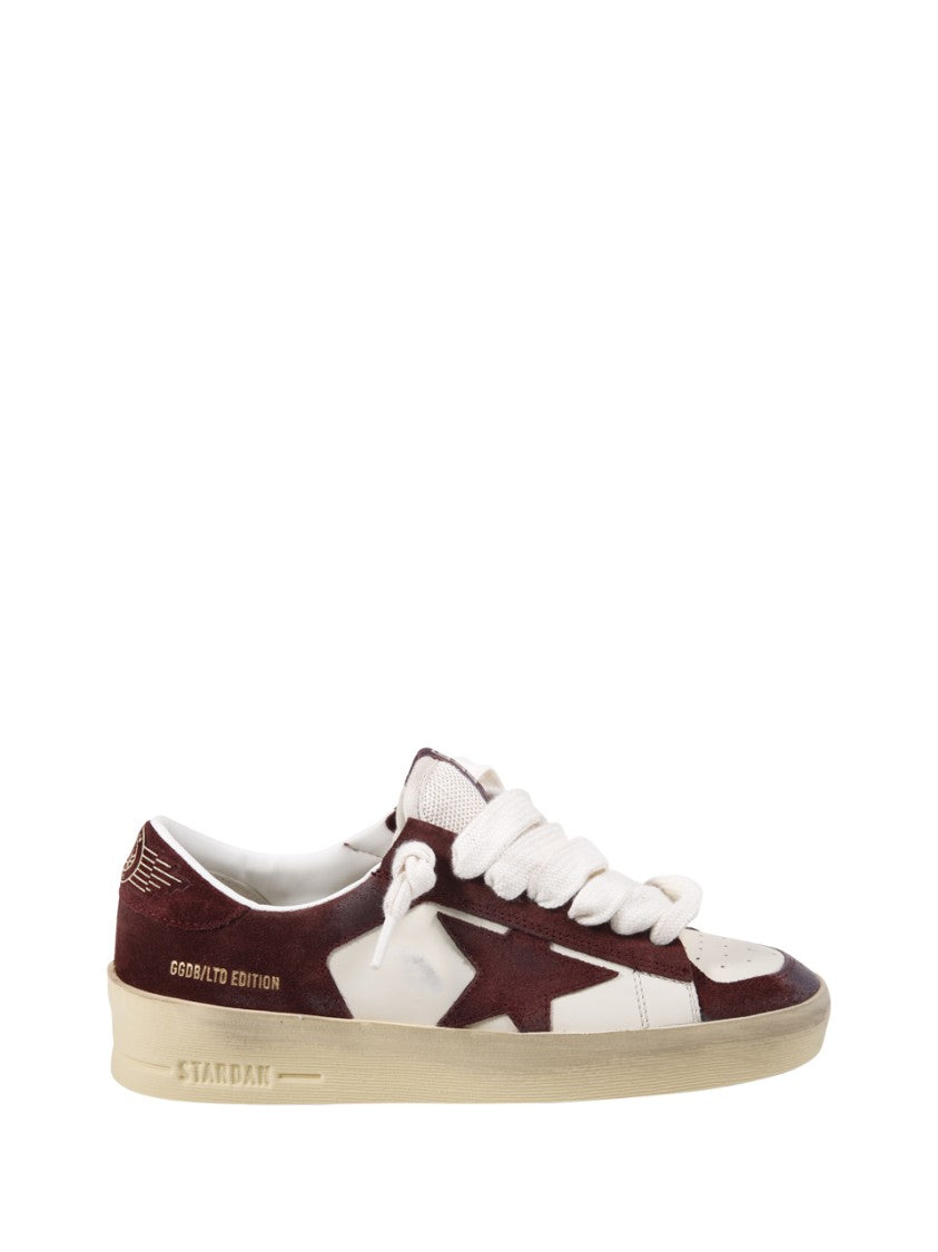Golden Goose Stardan Leather And Suede Sneakers
