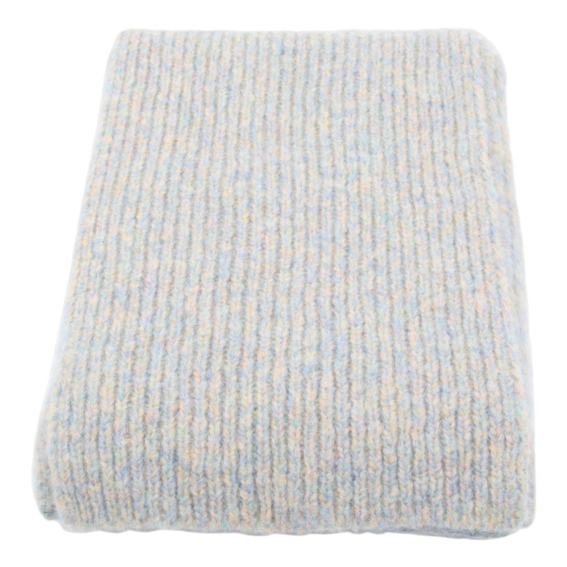 Dries Van Noten Ribbed Knit Scarf In Soft Pastel Hues