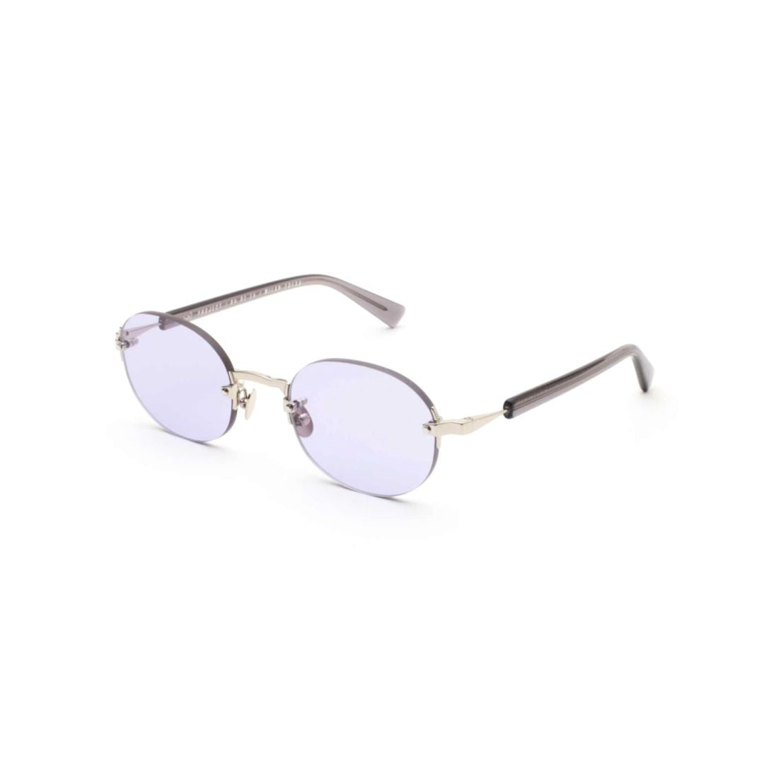 Gast Olli Rimless Oval Sunglasses With Subtle Purple Tint