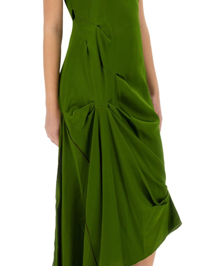 Victoria Beckham Draped Midi Dress