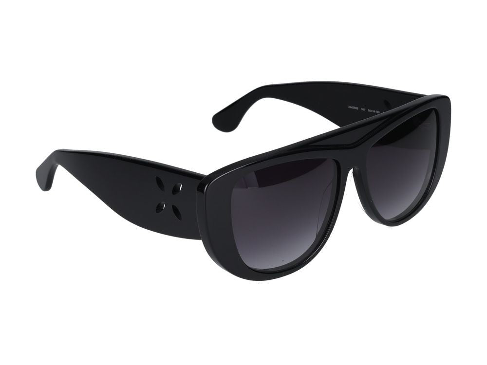 Azzedine Alaïa Black Floral Cut-Out Oversized Sunglasses