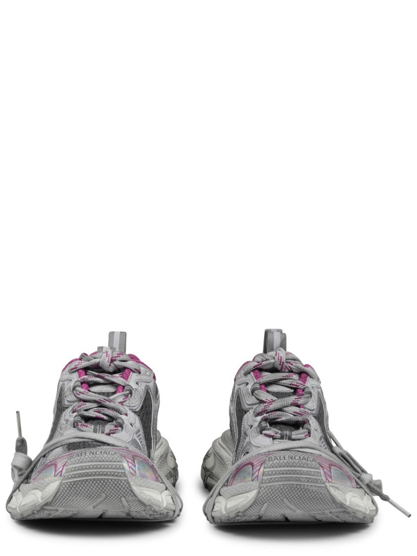 Balenciaga Layered Chunky Sneakers With Vibrant Accents