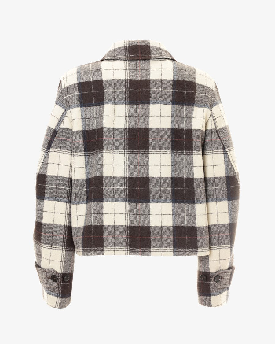 Paul Smith Cropped Wool Jacket With Cream