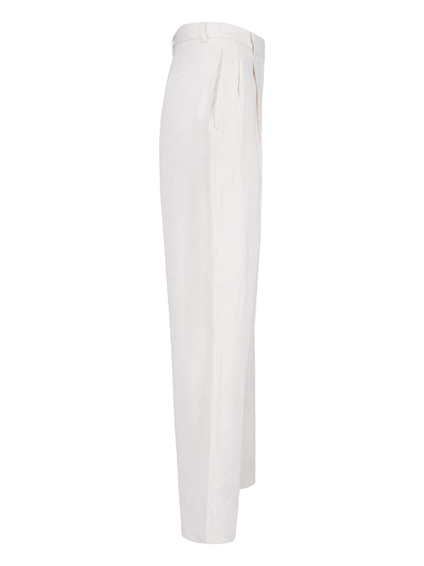 Lardini White Tailored Trousers