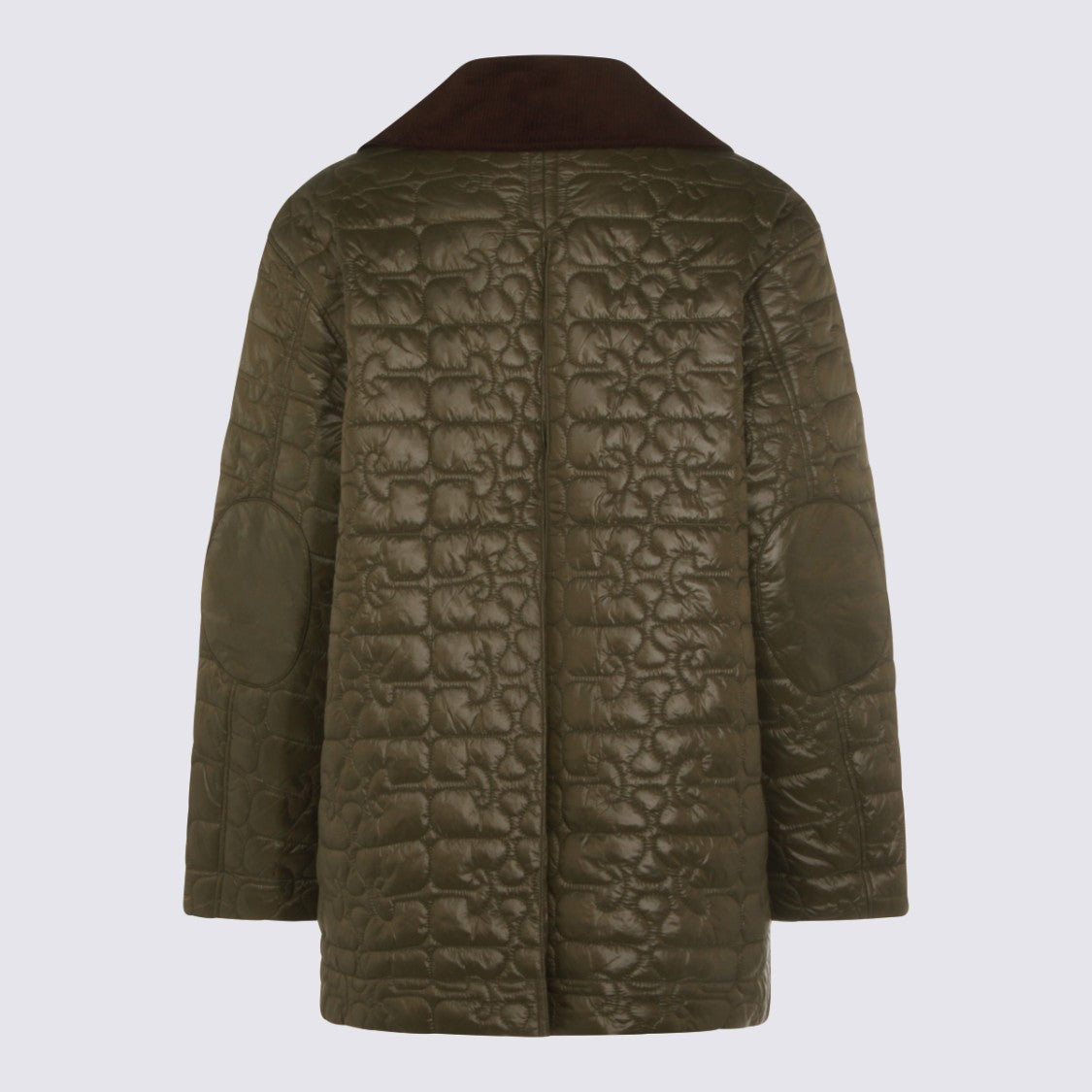 Ganni Olive Green Down Jacket
