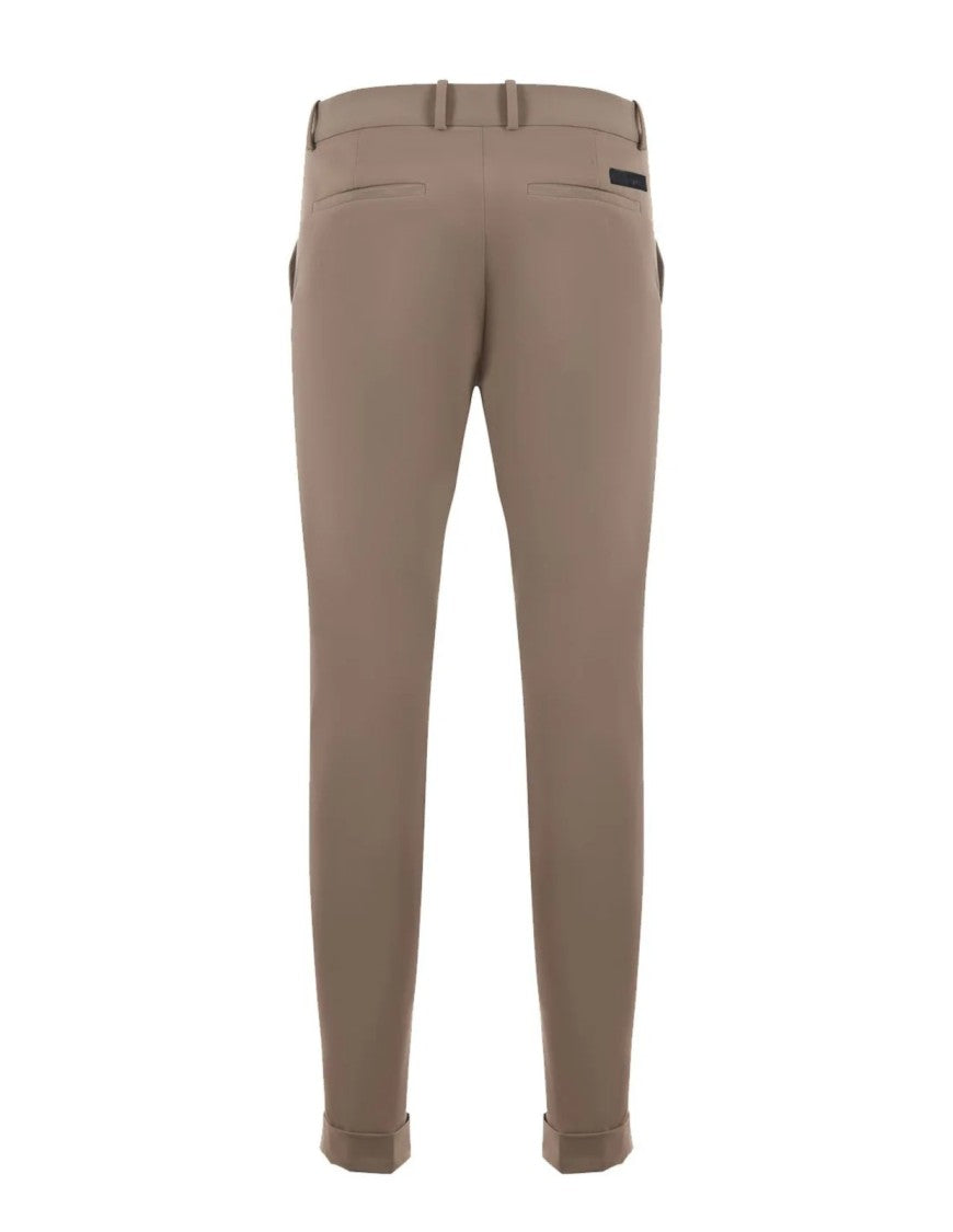 Rrd Brown Slim Fit Tailored Pants
