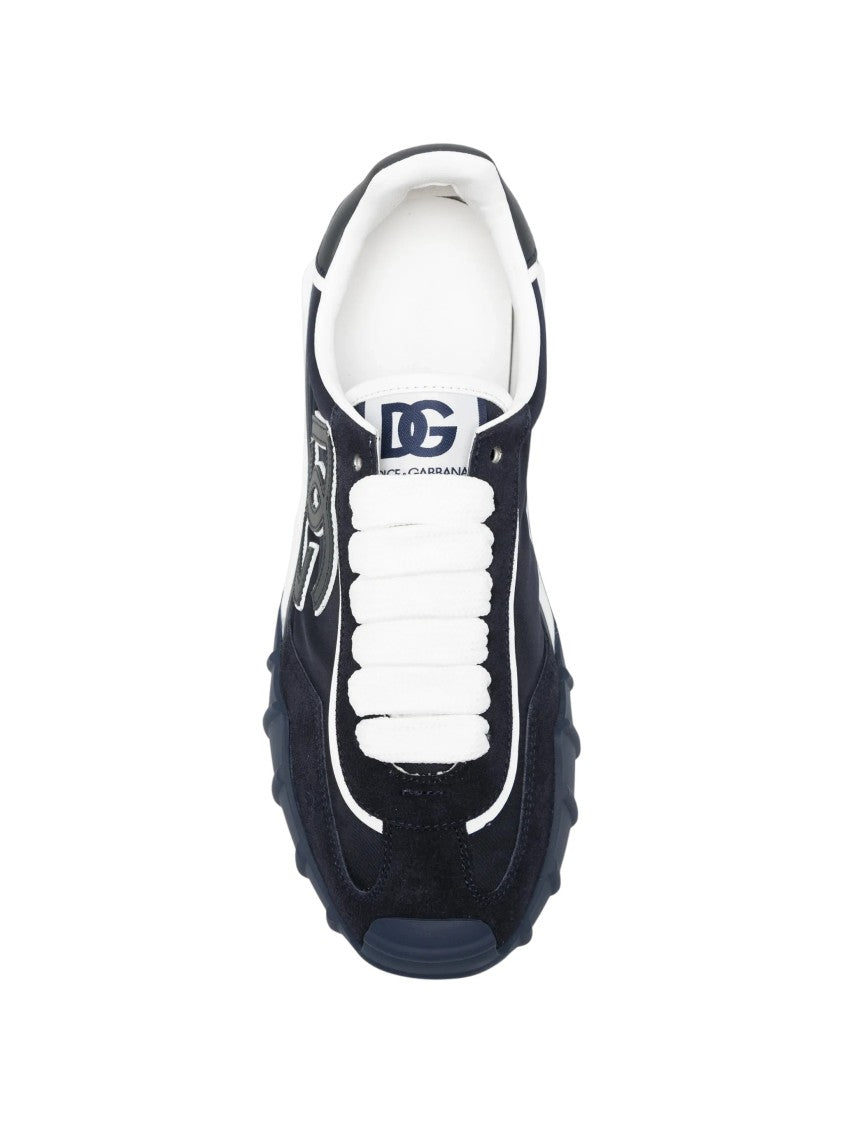 Dolce & Gabbana Sneaker Bassa Black Low-Top Leather Sneakers