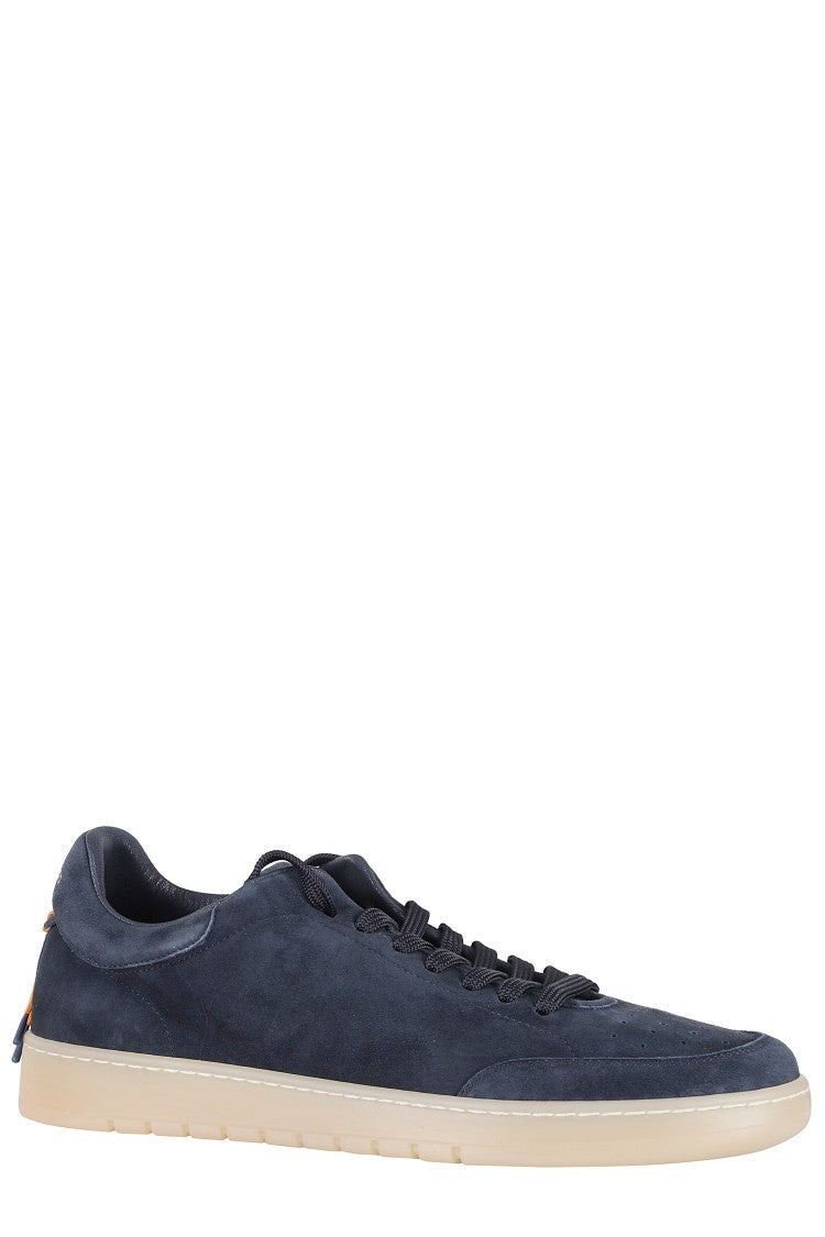 Barracuda Navy Blue Giordan G74 Vintage-Effect Suede Sneakers