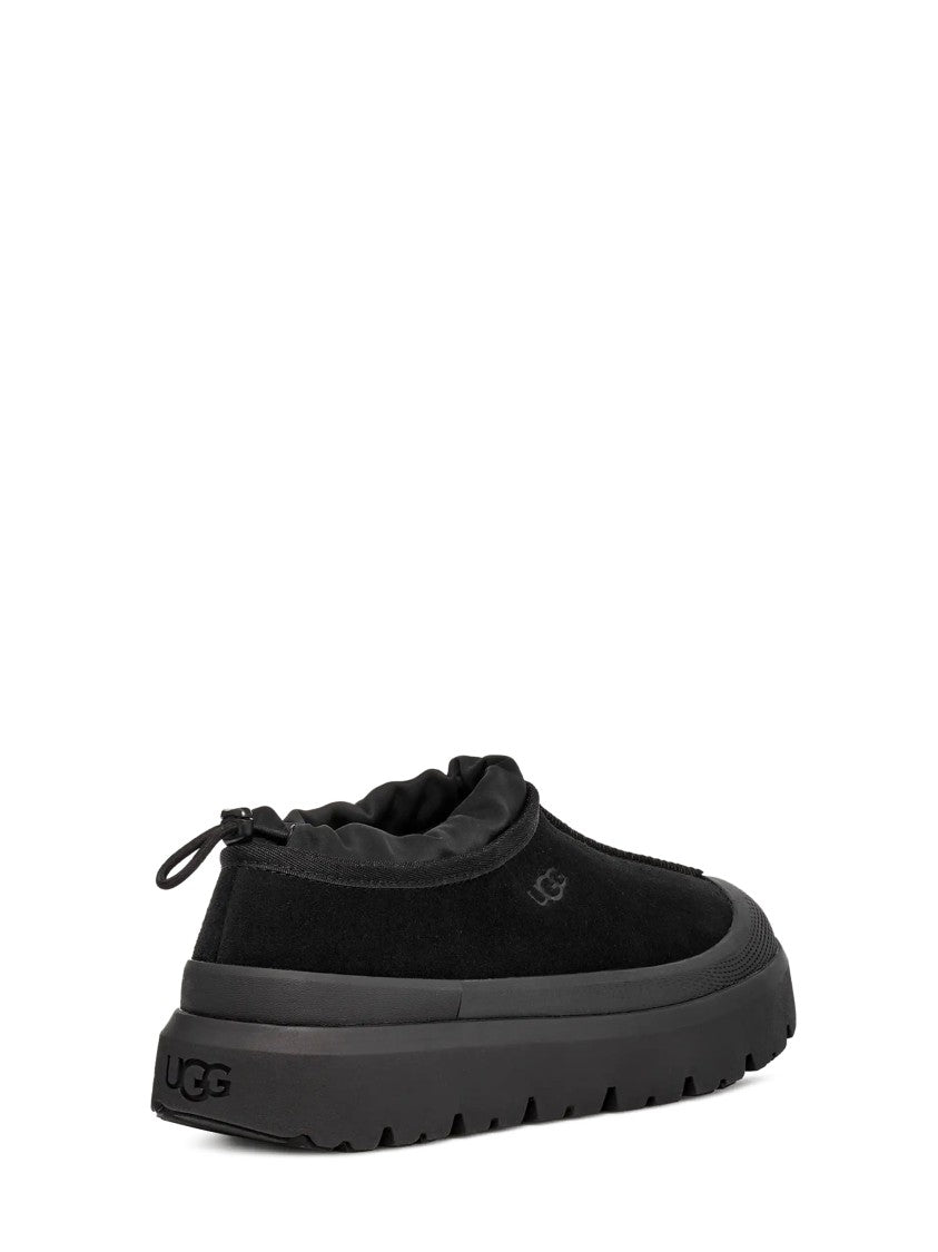 Ugg Matte Black Slip-On Flat Shoes