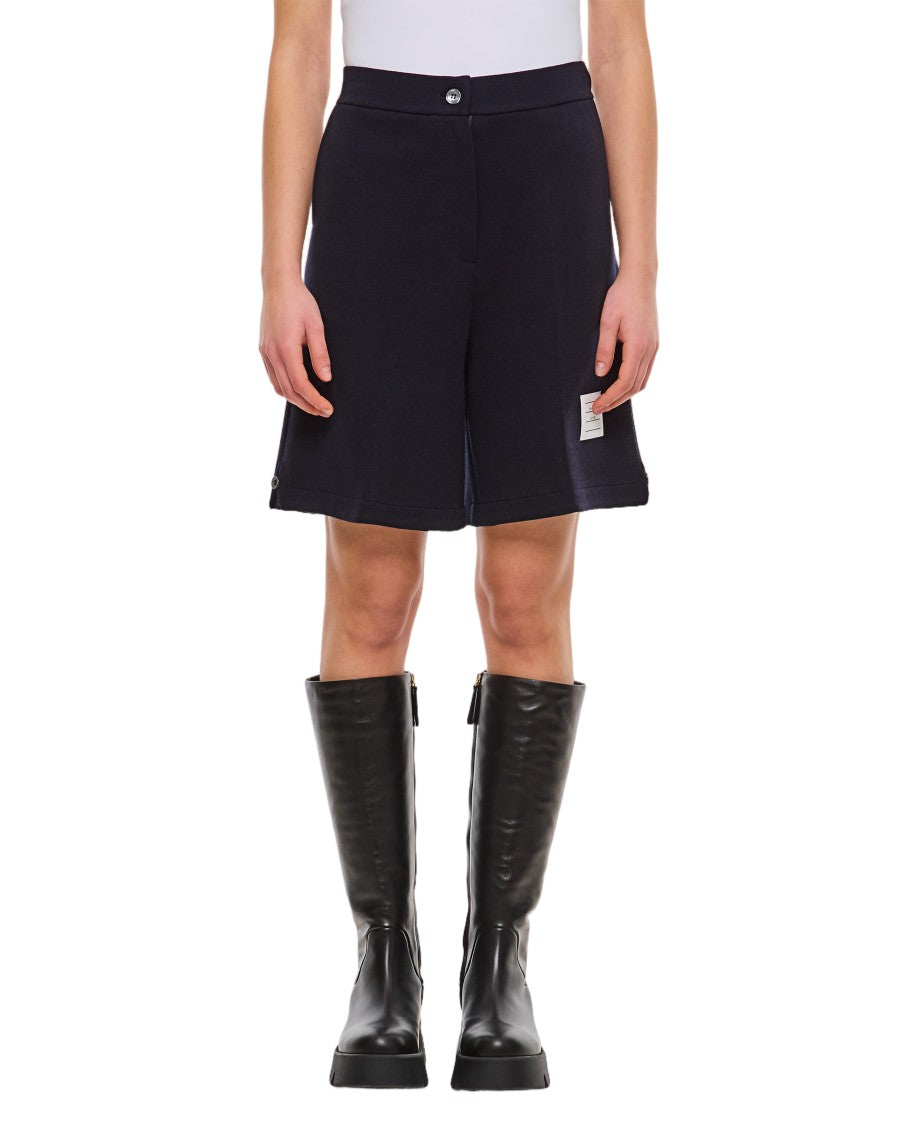 Thom Browne Tailored High-Waisted Shorts With Logo Detail