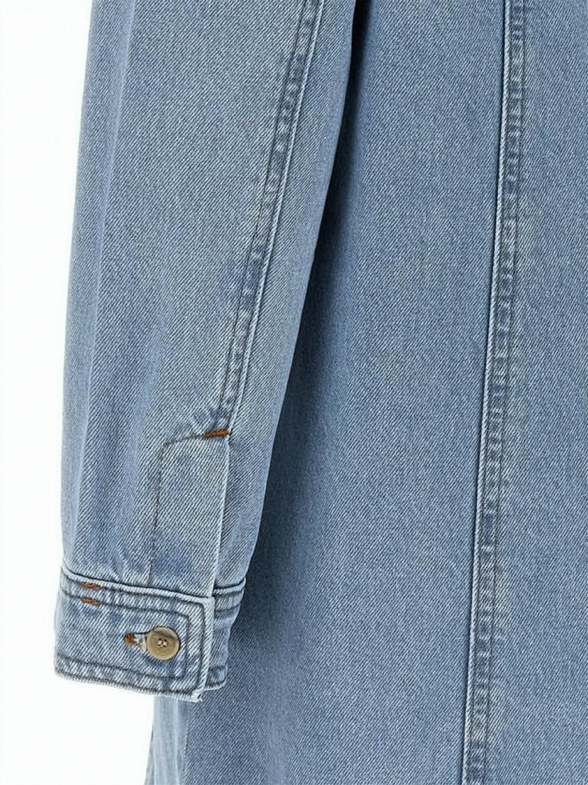 A.P.C. Denim Dress With Classic Collar And Structured Silhouette