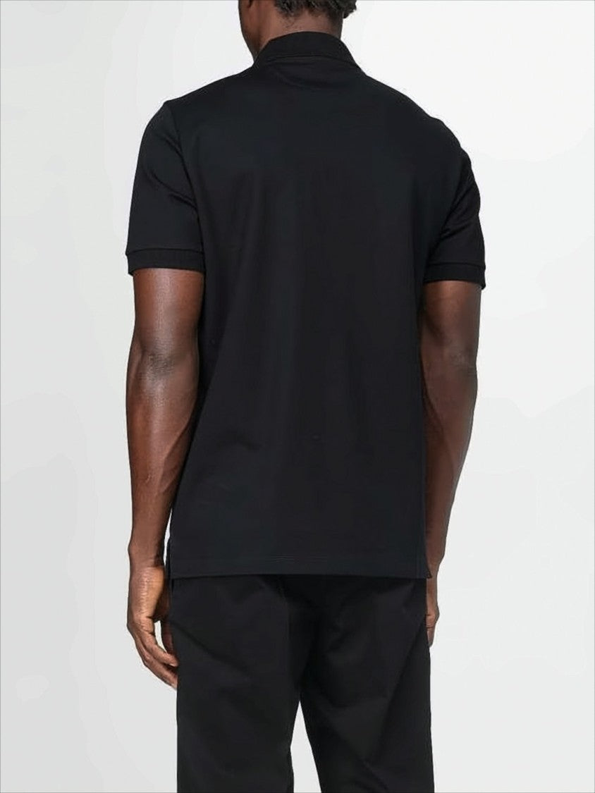 Fendi Black Polo Shirt With Classic Collar