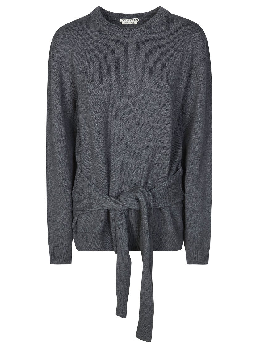J. W. Anderson Textured Waist-Tie Knit Jumper