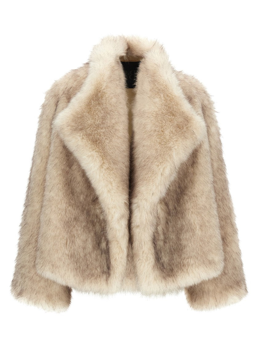B&B Couture Faux Fur Short Hair Coat