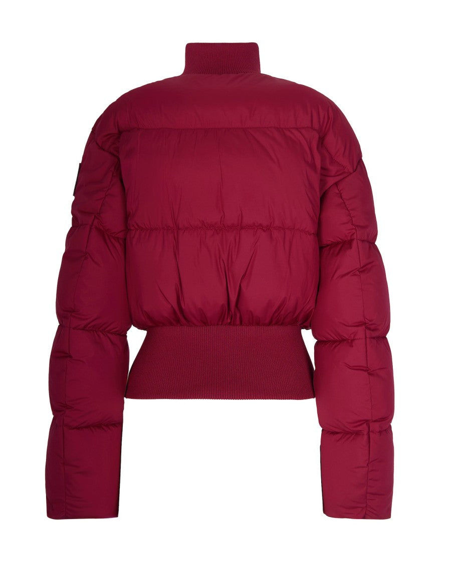 Elisabetta Franchi Cherry Technical Fabric Down Jacket