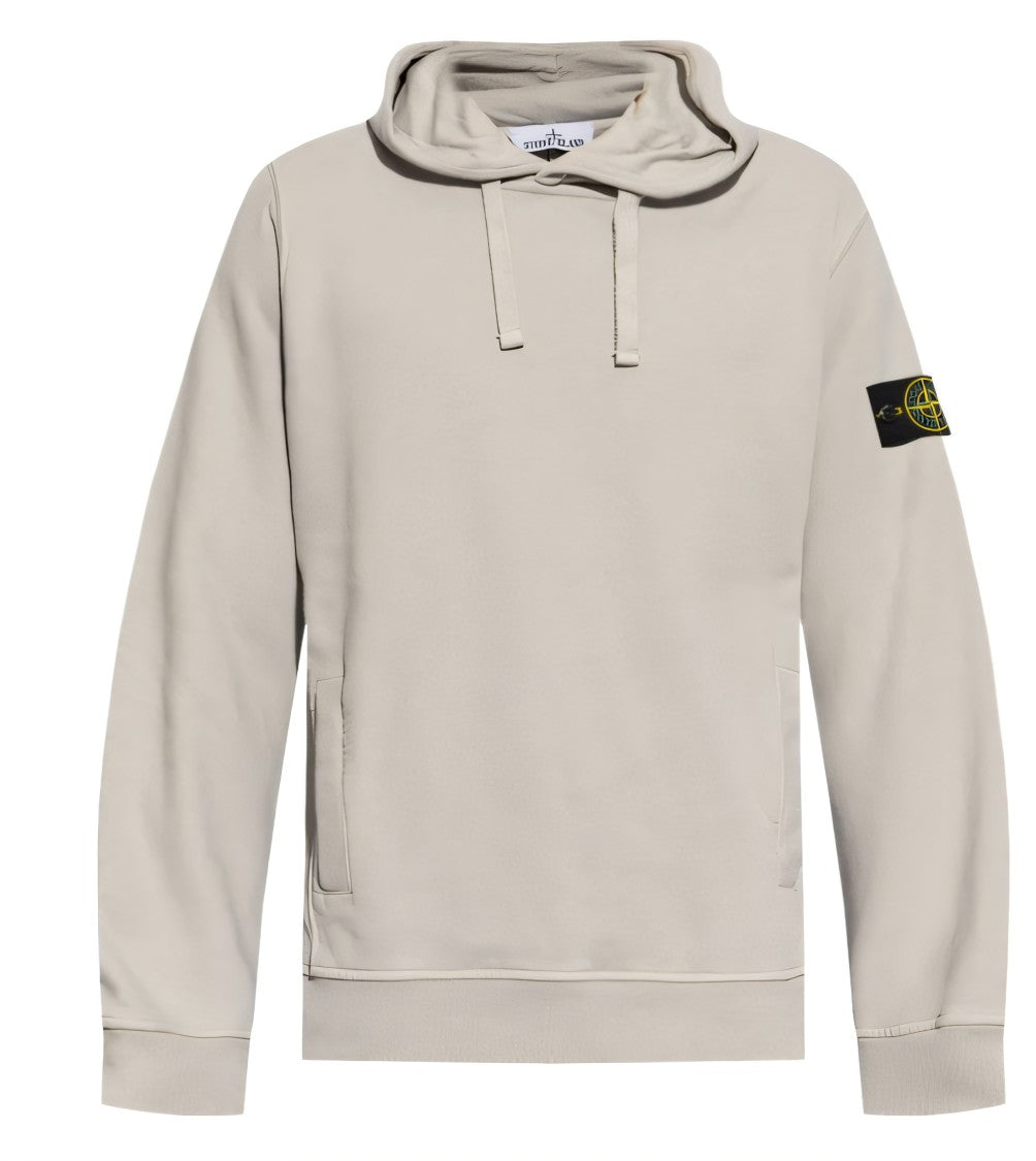 Stone Island Relaxed-Fit Cotton Hoodie With Signature Logo Patch