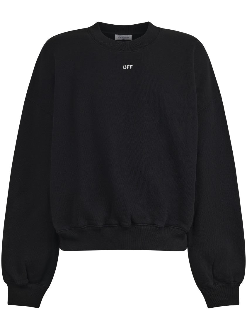 Off-White Cropped Off-White Sweater