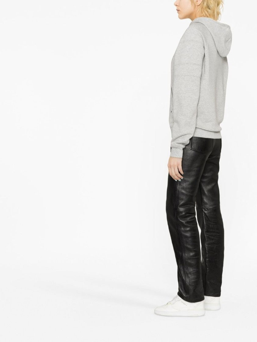 Saint Laurent Cotton Sweatshirt With Embroidered Logo