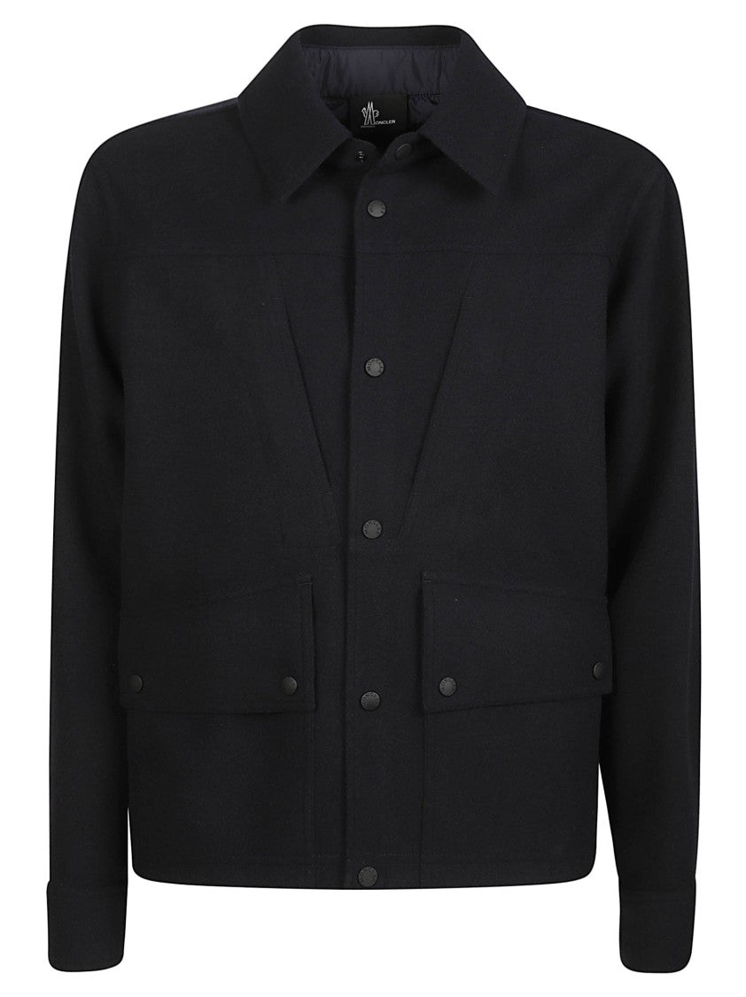 Moncler Grenoble Snap Button Flap Pocket Casual Shirt