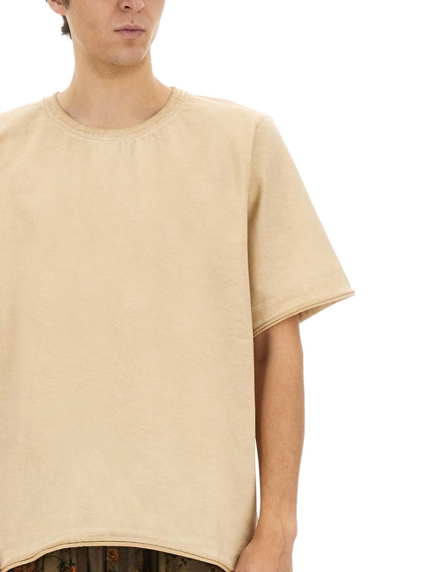Uma Wang Oversized Cotton T-Shirt With Contemporary Design Elements