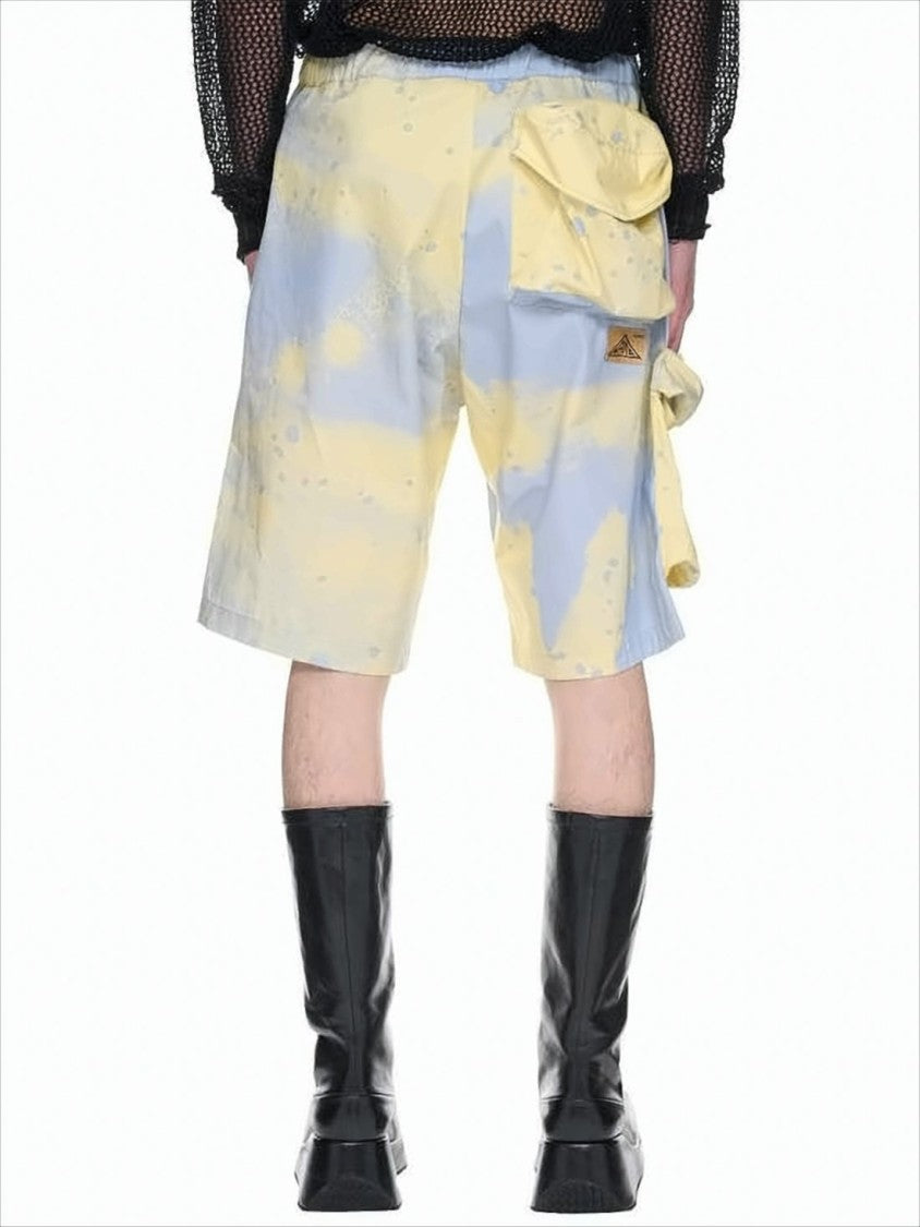 Oamc Relaxed Fit Tie-Dye Shorts With Drawstring Waist