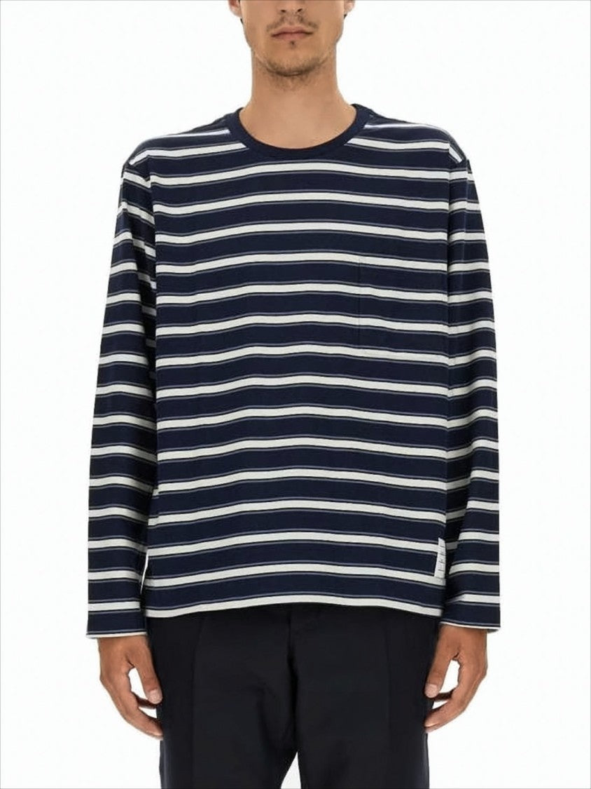 Thom Browne Horizontal Striped Long-Sleeve Shirt