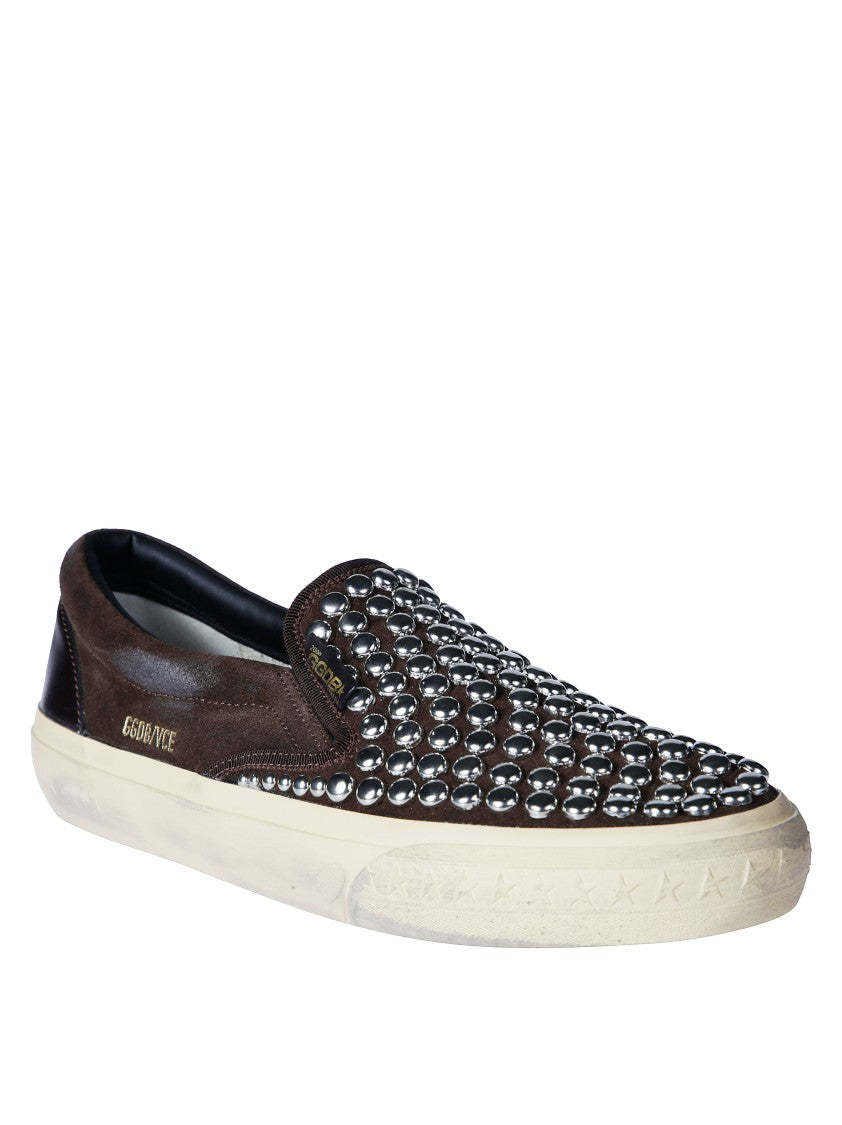 Golden Goose Vce Suede Slip-On Sneakers