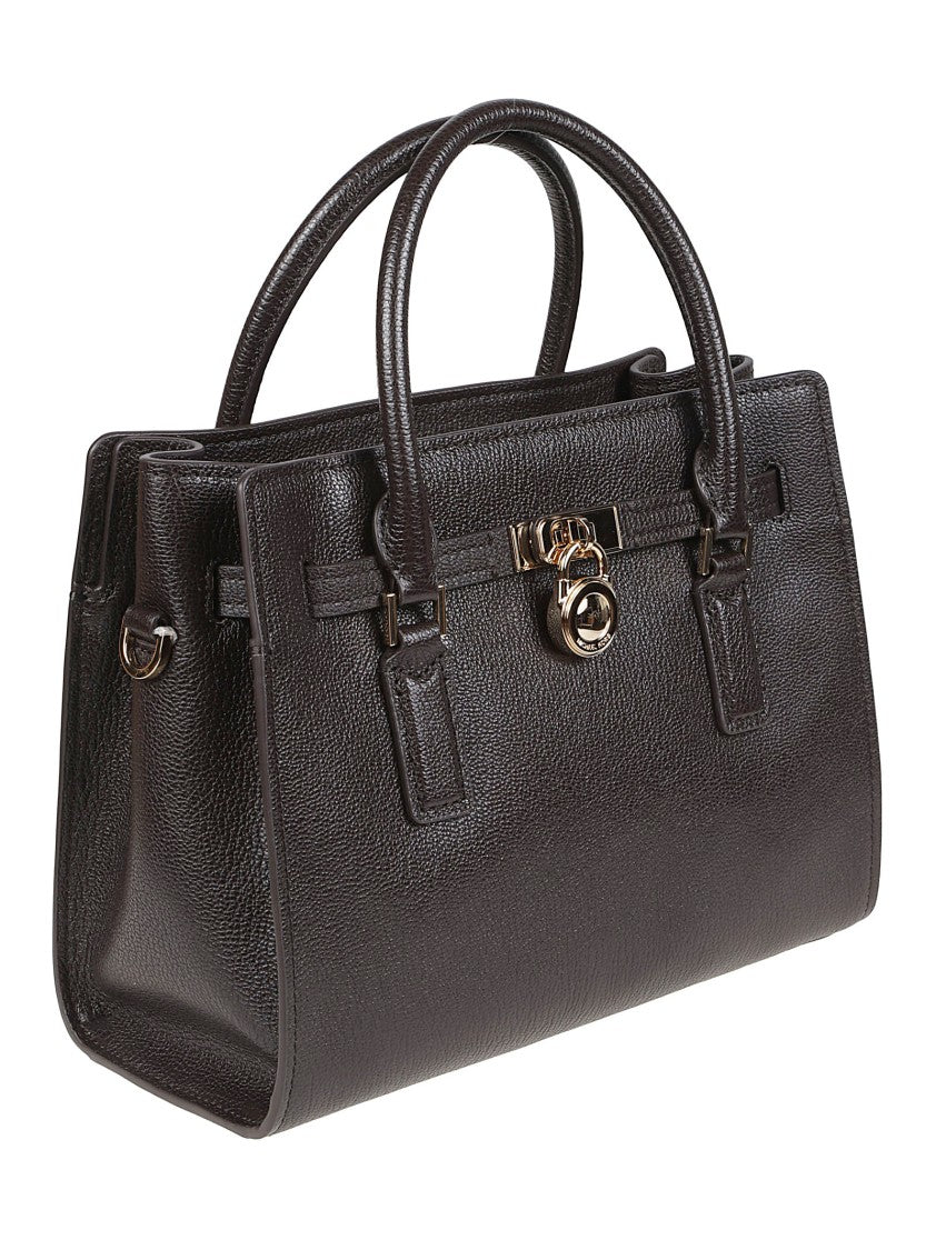 Michael Kors Small Hamilton Moderne Structured Leather Satchel