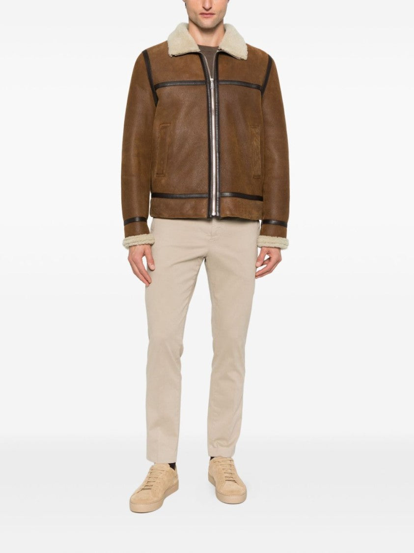 Pt Torino Tailored Beige Trousers With Slash Pockets