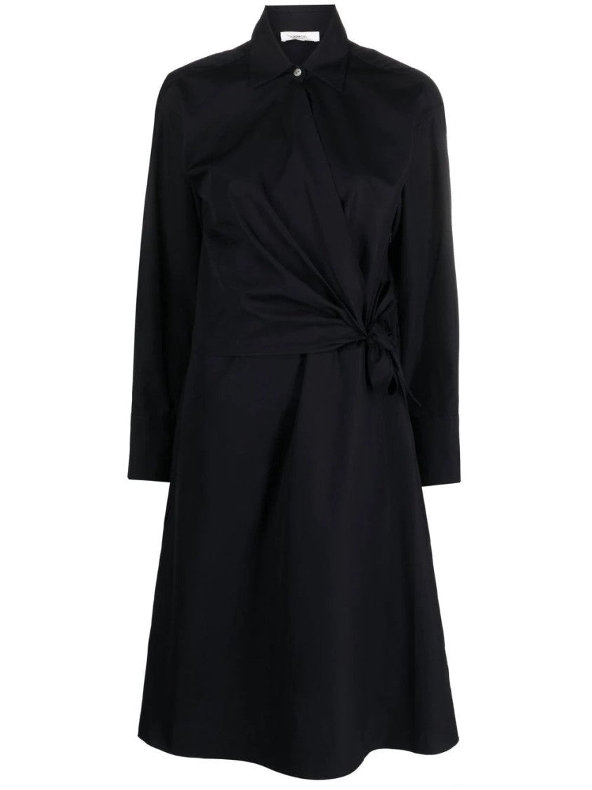 Vince Long Sleeve Wrap Shirt Dress
