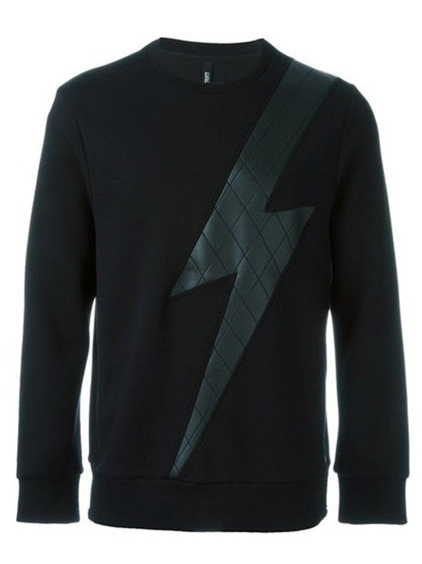 Neil Barrett Black Flash Design Sweatshirt